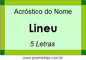 Acróstico de Lineu