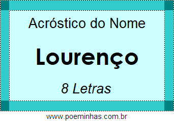 Acróstico de Lourenço