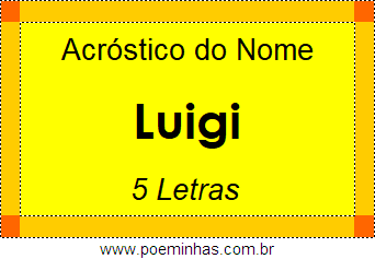 Acróstico de Luigi