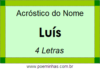 Acróstico de Luís