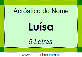 Acróstico de Luísa