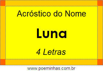 Acróstico de Luna