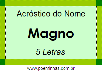 Acróstico de Magno