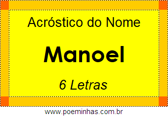 Acróstico de Manoel