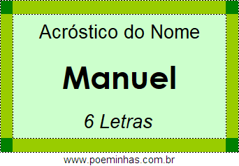 Acróstico de Manuel