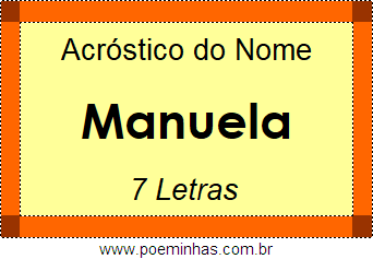 Acróstico de Manuela