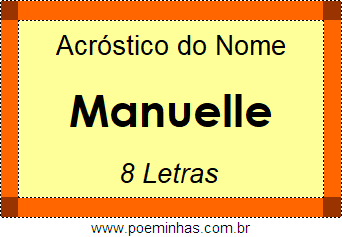 Acróstico de Manuelle