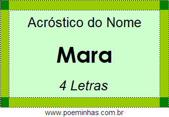 Acróstico de Mara