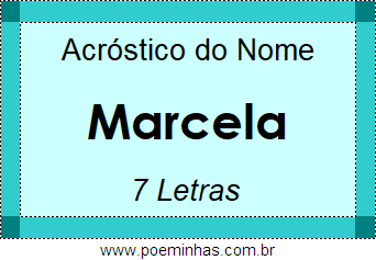 Acróstico de Marcela