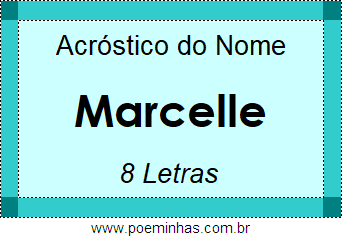 Acróstico de Marcelle