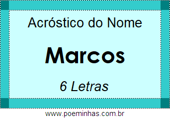 Acróstico de Marcos