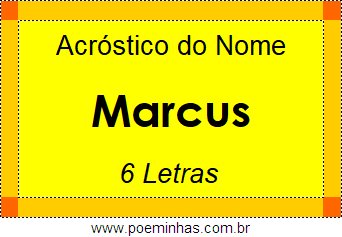 Acróstico de Marcus