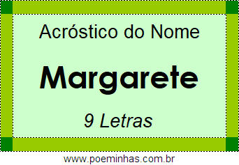 Acróstico de Margarete