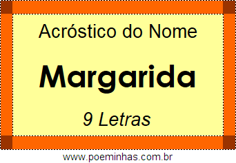 Acróstico de Margarida