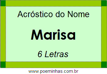 Acróstico de Marisa