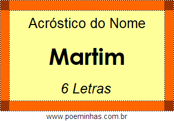 Acróstico de Martim