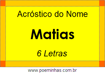 Acróstico de Matias