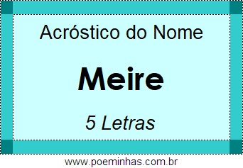 Acróstico de Meire