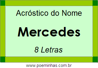 Acróstico de Mercedes