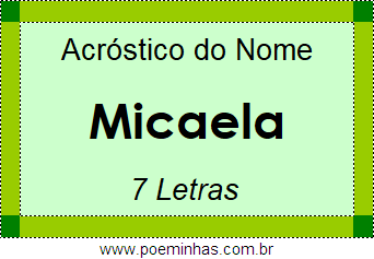 Acróstico de Micaela