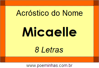 Acróstico de Micaelle