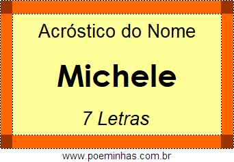 Acróstico de Michele