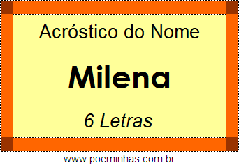 Acróstico de Milena