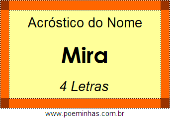 Acróstico de Mira