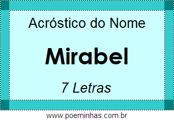 Acróstico de Mirabel