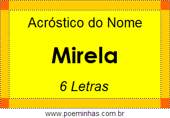 Acróstico de Mirela