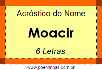 Acróstico de Moacir