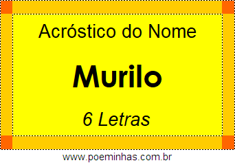 Acróstico de Murilo