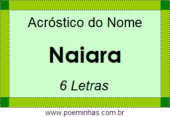 Acróstico de Naiara