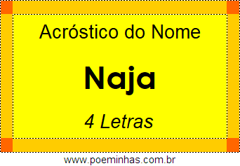 Acróstico de Naja