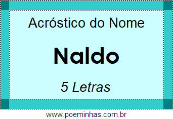 Acróstico de Naldo