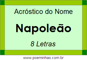 Acróstico de Napoleão