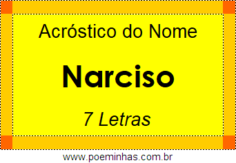 Acróstico de Narciso