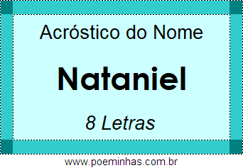 Acróstico de Nataniel