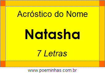 Acróstico de Natasha