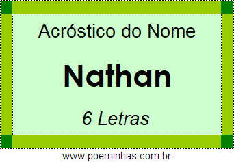 Acróstico de Nathan