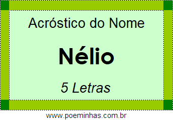 Acróstico de Nélio