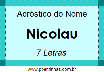 Acróstico de Nicolau