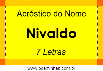 Acróstico de Nivaldo