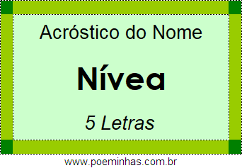 Acróstico de Nívea