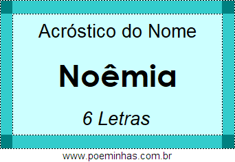 Acróstico de Noêmia