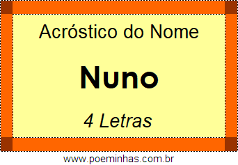 Acróstico de Nuno