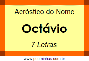 Acróstico de Octávio