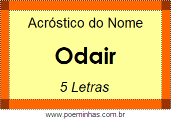 Acróstico de Odair