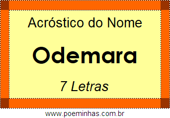 Acróstico de Odemara