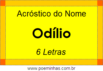 Acróstico de Odílio